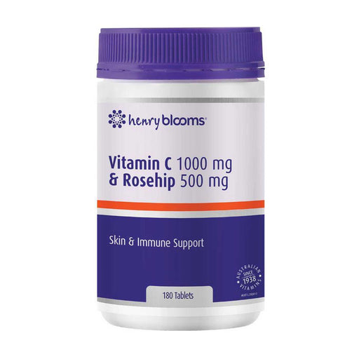 Henry Blooms Vitamin C & Rosehip Tablets Bottle