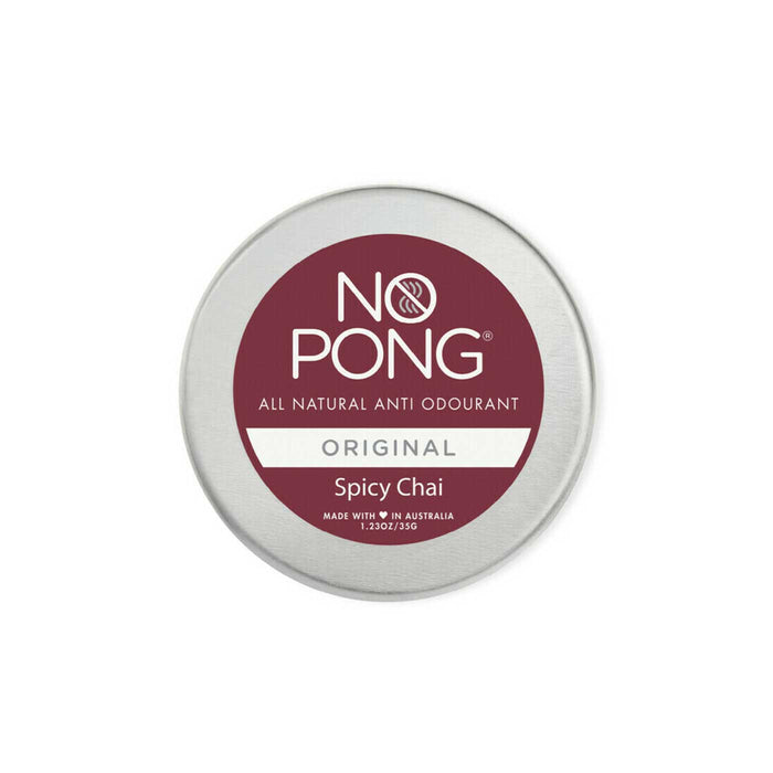No Pong Natural Deodorant Original Spicy Chai Tin