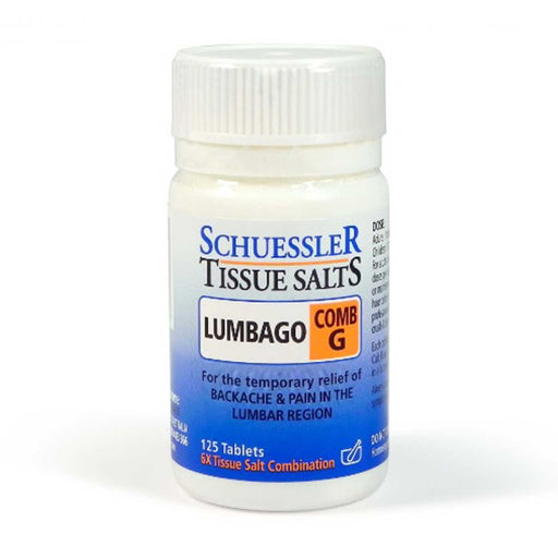 Schuessler Tissue Salts Lumbago Comb G