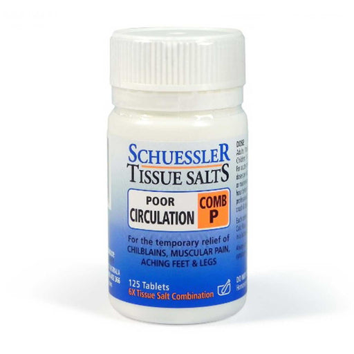Schuessler Tissue Salts Poor Circulation Comb P