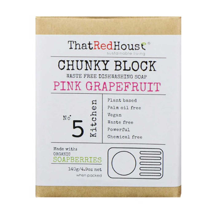 That Red House Chunky Block - Waste Free Dishwashing Soap