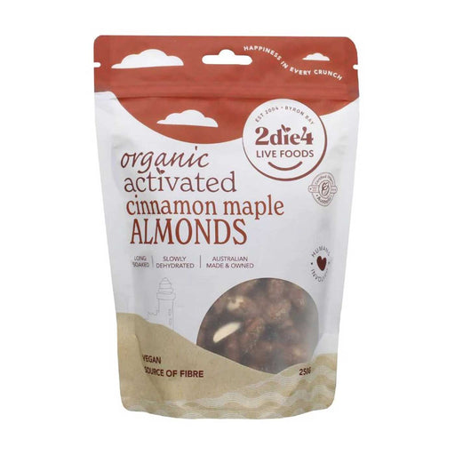 2DIE4 Organic Activated Cinnamon Maple Almonds