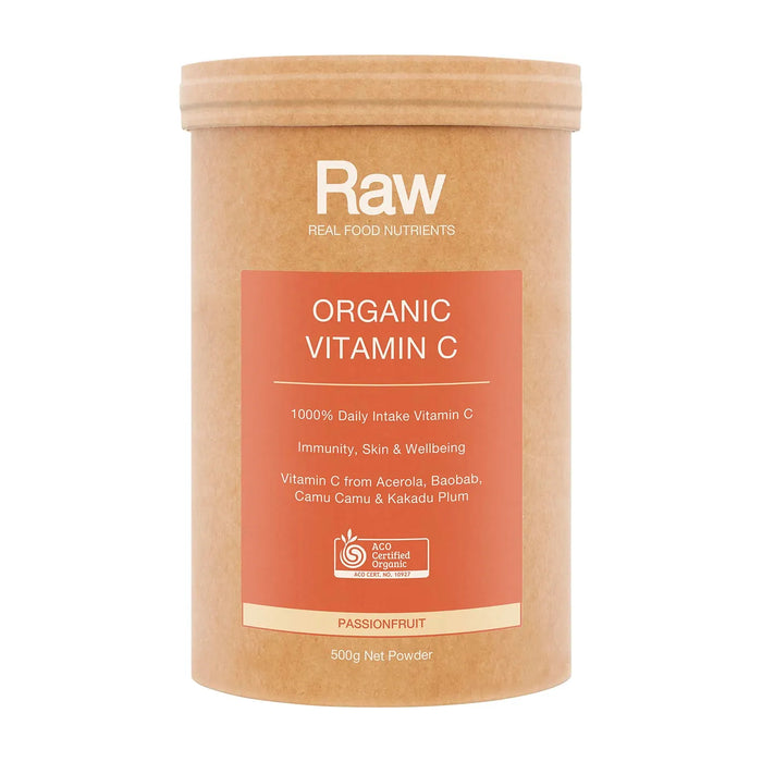 AMAZONIA Raw Organic Vitamin C Passionfruit 500g Wicked NRG