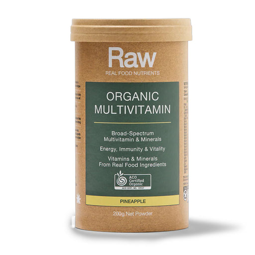 AMAZONIA Raw Real Food Nutrients Organic Multivitamin Pineapple, 200g  Wicked NRG