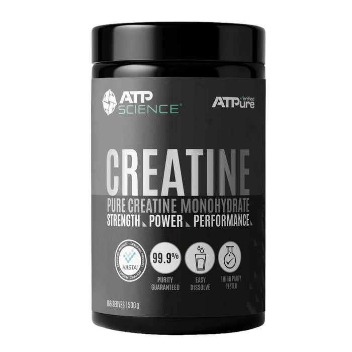 ATP PURE Verified Creatine Monohydrate 166 Serves 500g Wicked NRG