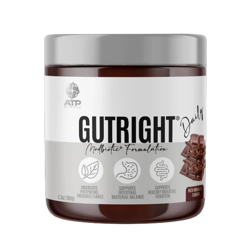 ATP Science GutRight Daily Rich Chocolate 30 Serves 180 Grams Wicked NRG