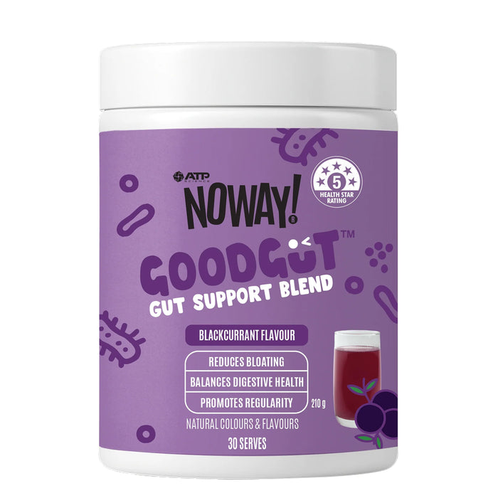 ATP Science NOWAY GOODGUT™ Gut Support Blend Powder Blackcurrant Flavour 30 Serves 210g Wicked NRG