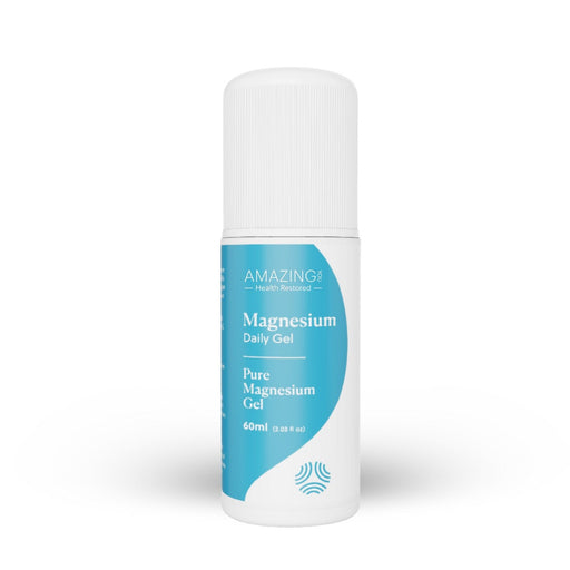 Amazing Oils Pure Magnesium Daily Gel Roll-On 60ml, front,  Wicked NRG