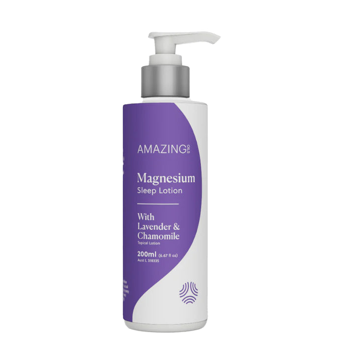 Amazing Oils Sleep Lotion Magnesium 200ml, lavender and chamomile Wicked NRG