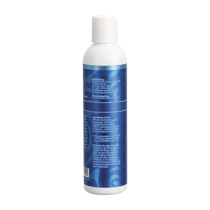 Ancient Minerals Magnesium Gel (50%) & MSM Ultra 237ml Ingredients Wicked NRG