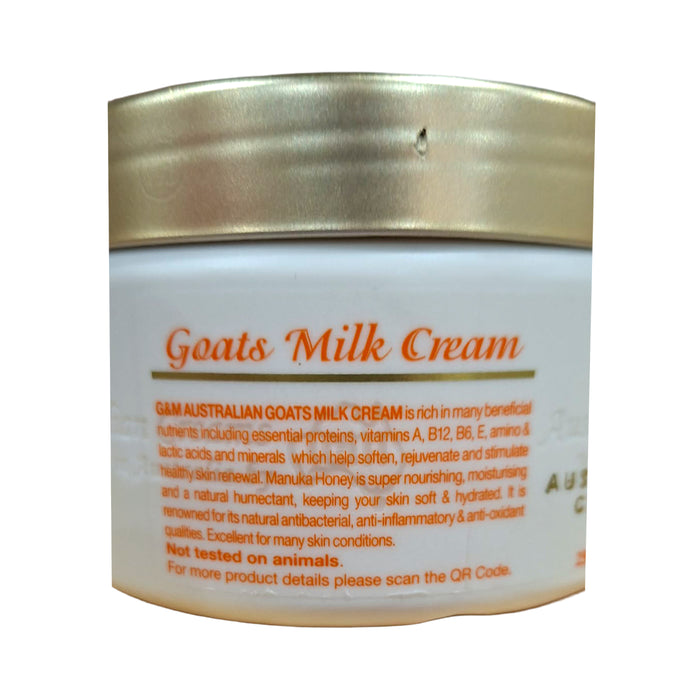 Australian Creams MkII Goats Milk Replenishing Moisturising Cream with Manuka Honey 250g a Wicked NRG