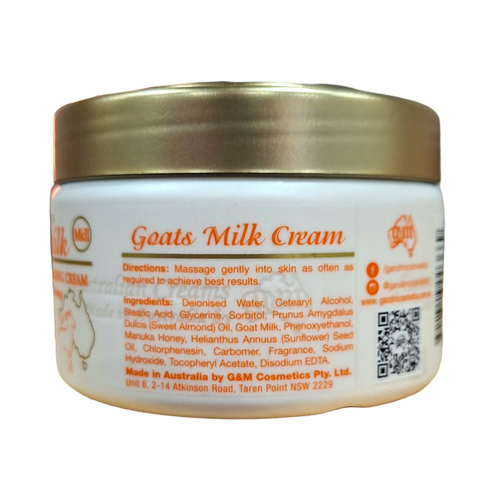 Australian Creams MkII Goats Milk Replenishing Moisturising Cream with Manuka Honey 250g b Wicked NRG
