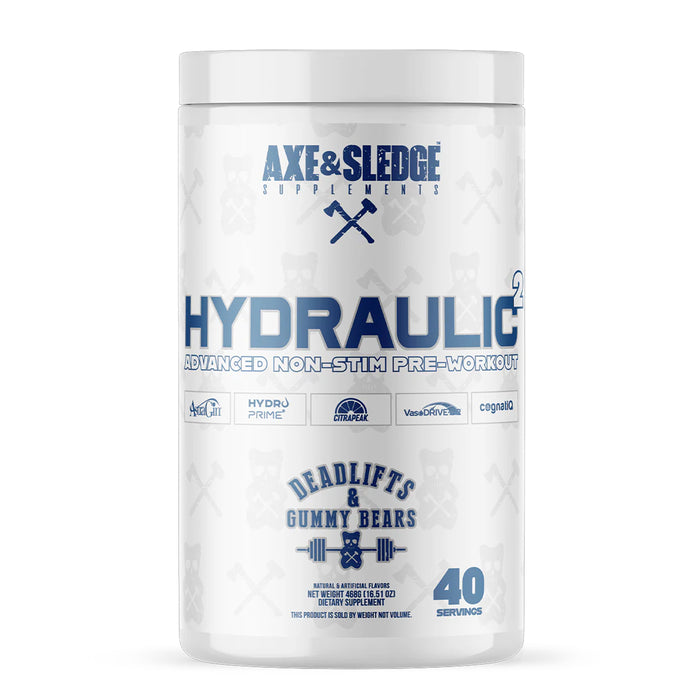 Axe and Sledge Hydraulic Deadlifts & Gummy Bears 20-40 Serves Wicked NRG
