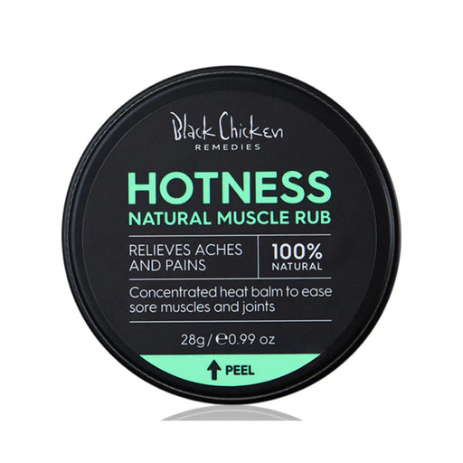 Black Chicken Hotness Natural Muscle Rub Is stocked at Wicked NRG in Darwin, Darwin’s best health food store is Wicked NRG