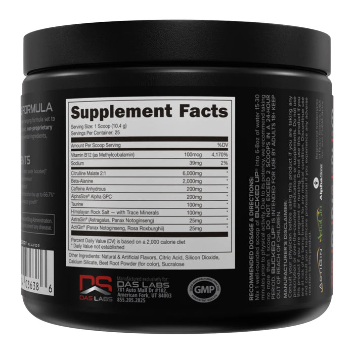 Bucked Up Pre Workout 25 Is stocked at WickedNRG in Darwin