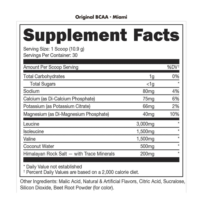 BUCKED UP BCAA Amino Acid Supplement