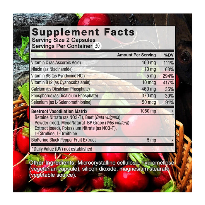 Balincer Beetroot 30 Capsules Nutritional Wicked NRG