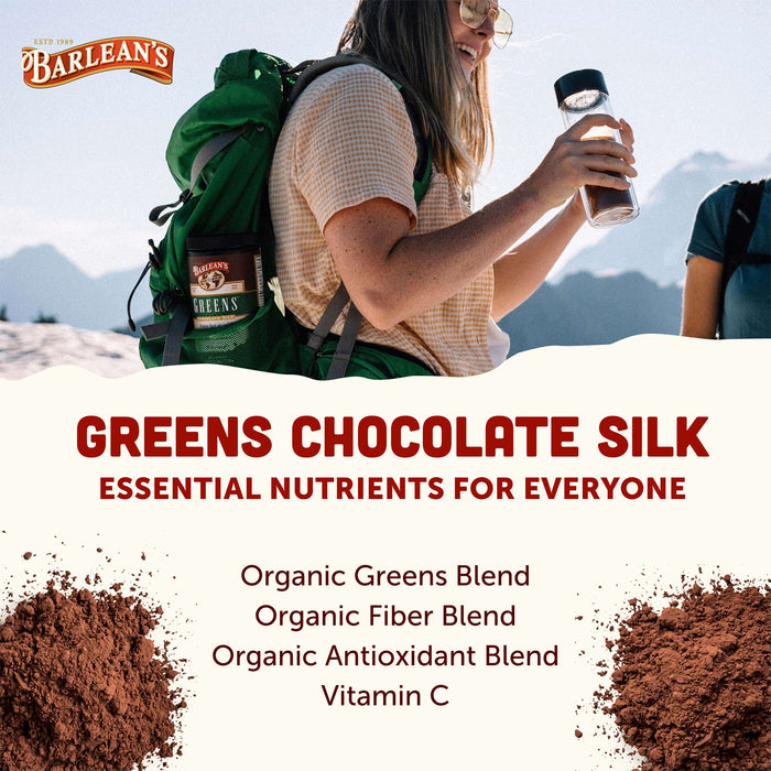 Barleans Greens Chocolate Silk 270 grms 9.52 oz Benefits Wicked NRG