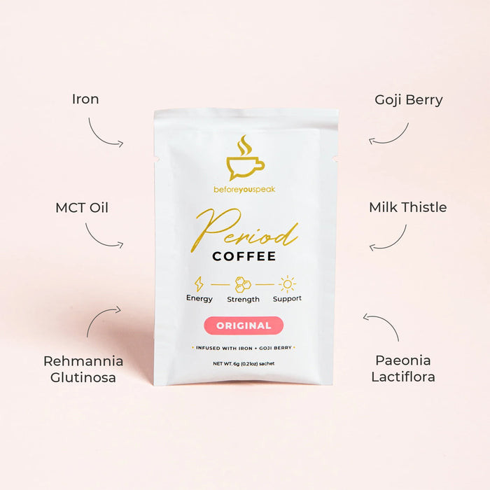 Before You Speak Period Coffee a Benefits, Wicked NRG