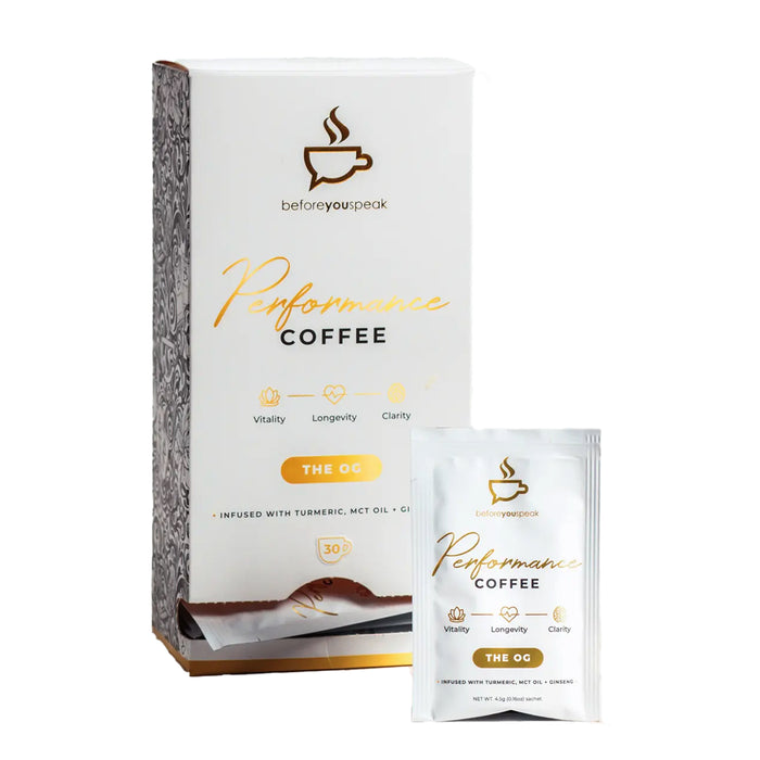 Before you speak High Performance,  Original, 30 Serves, MCT, Turmeric, Bullet Proof Coffee, Wicked NRG