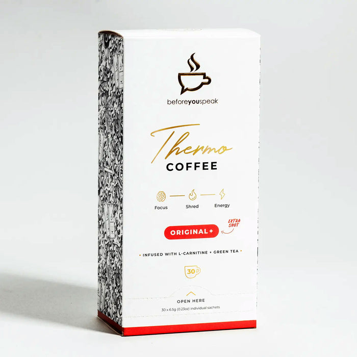 Before you speak  Thermo Coffee Extra Shot 30 Serves, Wicked NRG