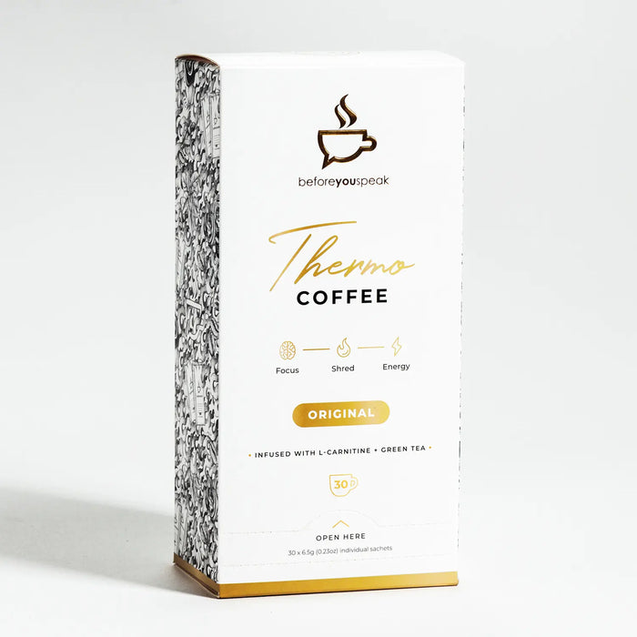 Before you speak Thermo Coffee Original 30 Serves, Wicked NRG