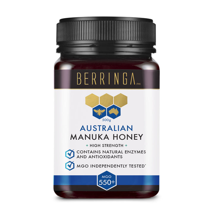 Berringa Australian Manuka Honey MGO 550+ 250 Grams Wicked NRG