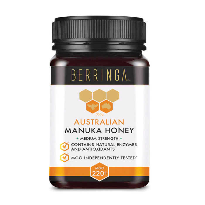 Berringa Australian Manuka Honey Medium Strength (MGO 220+) 500g Wicked NRG