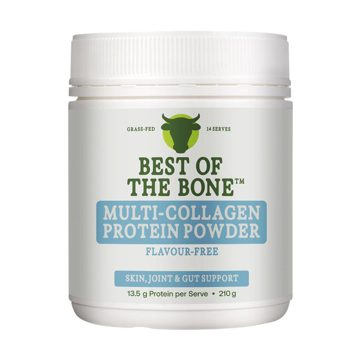 Best of the Bone Multi Collagen Protein Powder Unflavoured 210g Wicked NRG