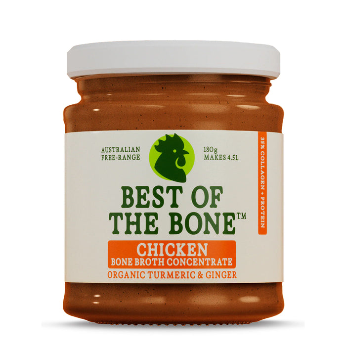 Best of the Bone Chicken Bone Broth Concentrate - Turmeric and Ginger 180g Wicked NRG