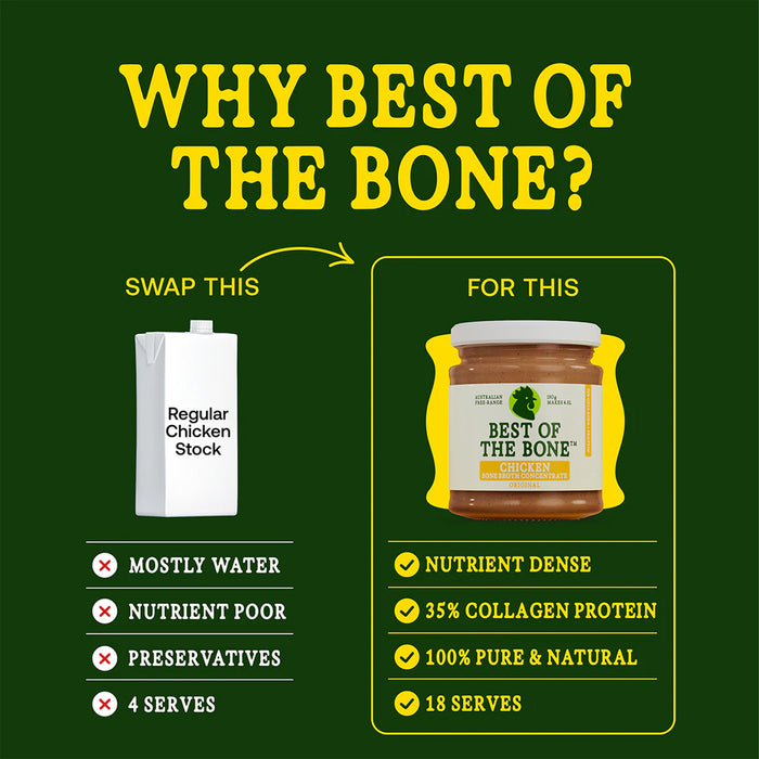 Best of the Bone Chicken Bone Broth Concentrate 180g - Original Wicked NRG