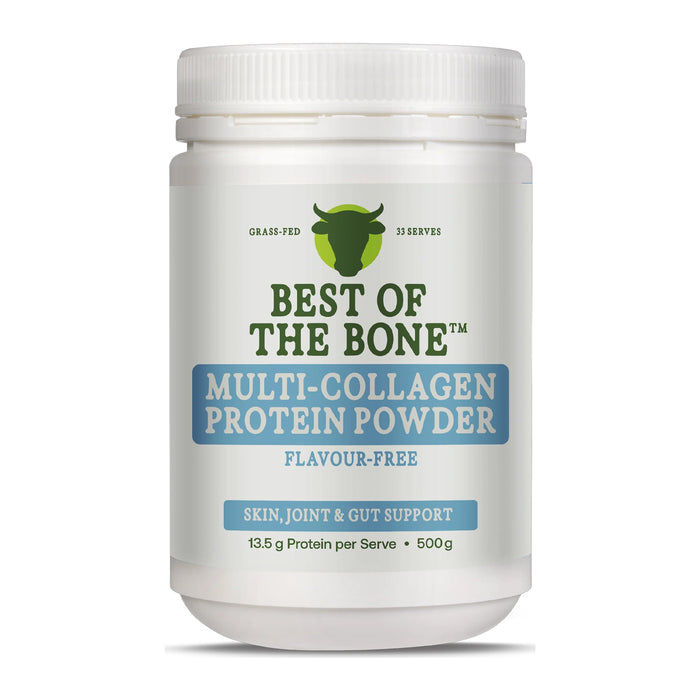 Best of the Bone Multi Collagen Protein Powder Unflavoured 500g Wicked NRG