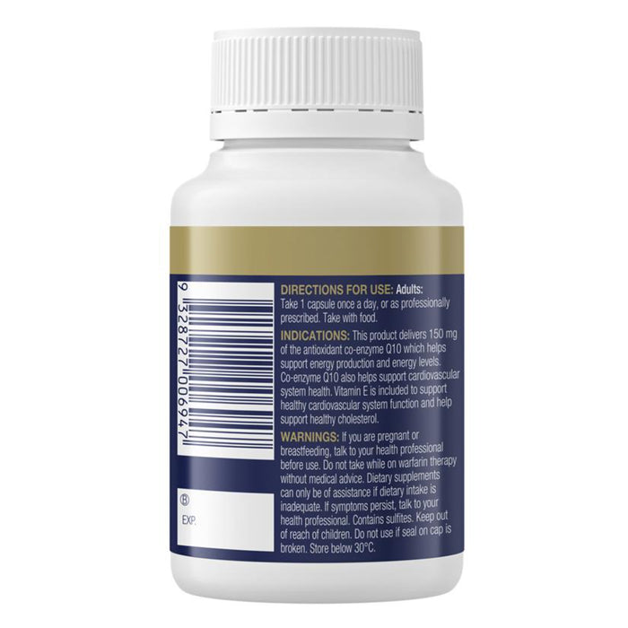Bioceuticals CoQ10 Excel 150mg 90 Softgel Capsules Ingredients 1 Wicked NRG