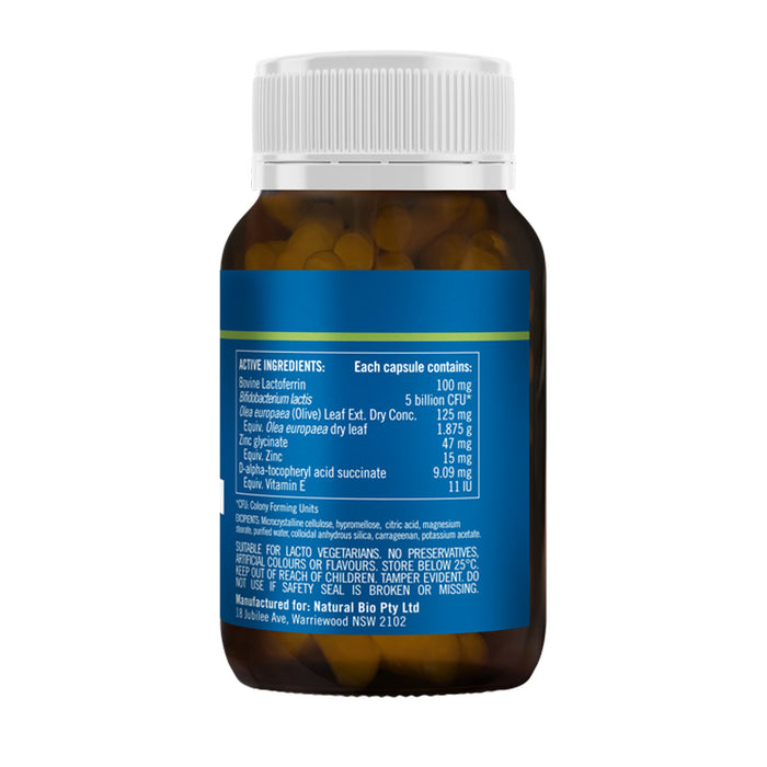 Bioglan Medlab Lactoferrin Enhanced 30s Nutrition Panel Wicked NRG