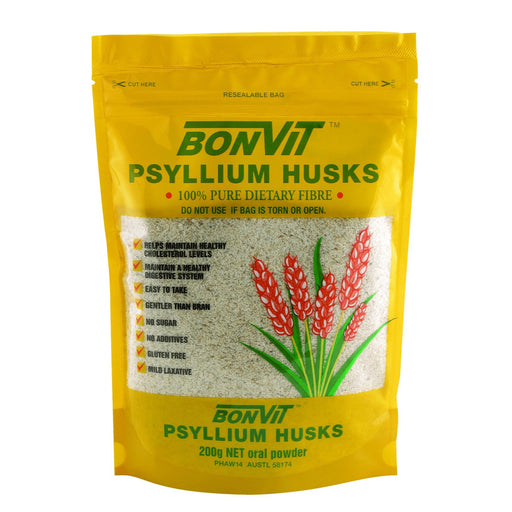 BonVit, Easy Fibre Psyllium Husk Powder, 200g, Wicked NRG