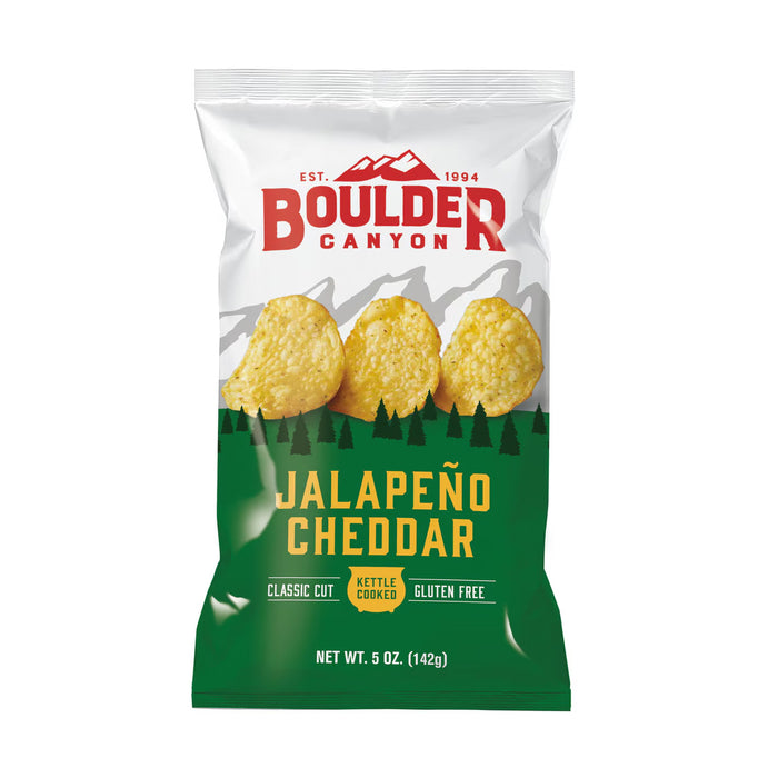 Boulder Canyon Jalapeno Cheddar Chips 142g Wicked NRG