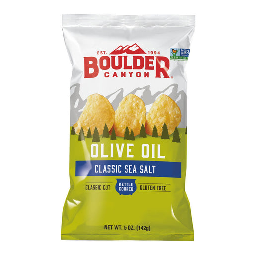 Boulder Canyon Olive Oil Classic Sea Salt Kettle Chips 149g Wicked NRG