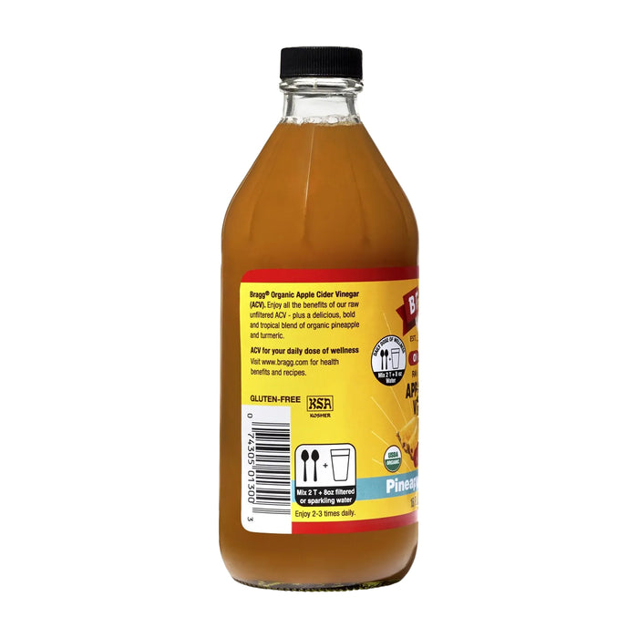 Bragg Organic Apple Cider Vinegar Pineapple Turmeric 473ml Wicked NRG