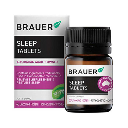 Brauer Sleep Homeopathic Tablets Bottle Front