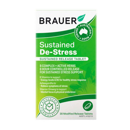 Brauer Sustained De Stress Tablets Box Front
