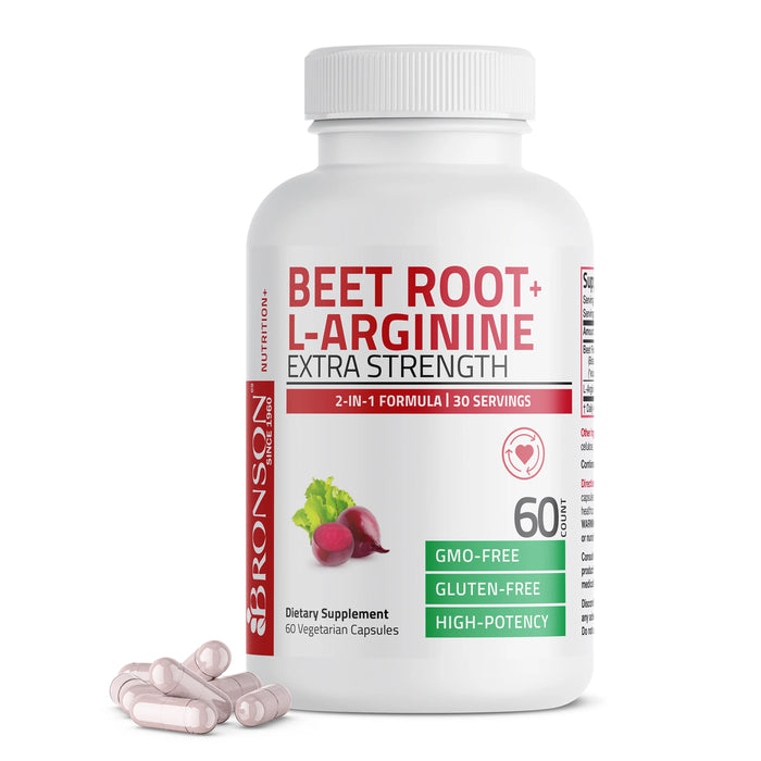 Bronson Beetroot- L-Arginine 60 Caps  Wicked NRG