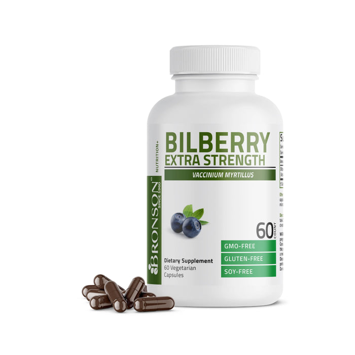 Bronson Bilberry Extra Strength 60 Capsules Wicked NRG