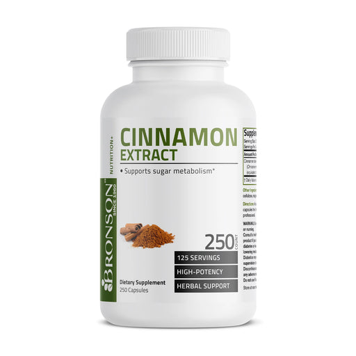 Bronson Cinnamon Extract 1000mg 250 Capsules Wicked NRG
