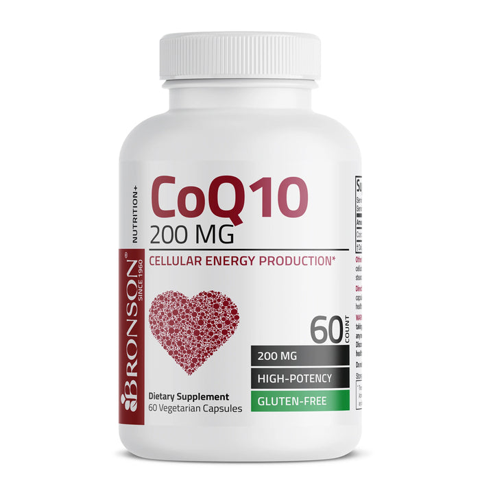 Bronson CoQ10 - 200 mg 60 Capsules, Wicked NRG