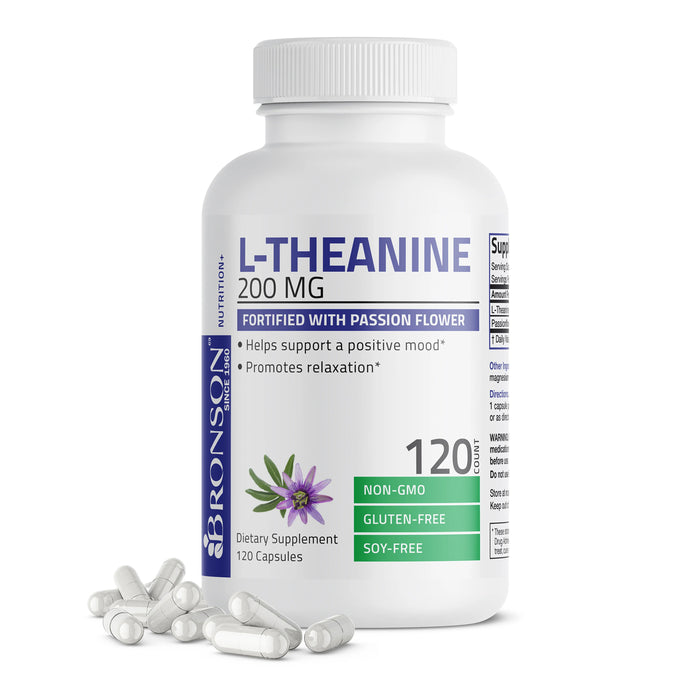 Bronson L-Theanine 200mg 120 Caps Wicked NRG