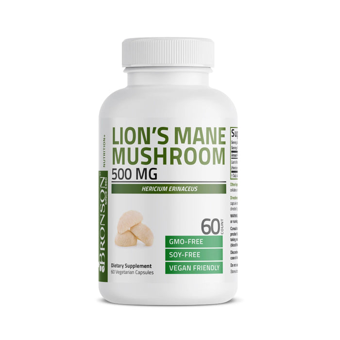 Bronson Lion's Mane Mushroom 60 Capsules Wicked NRG.jpg