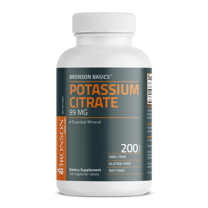 Bronson Potassium Citrate 99mg, 200 Tablets Wicked NRG