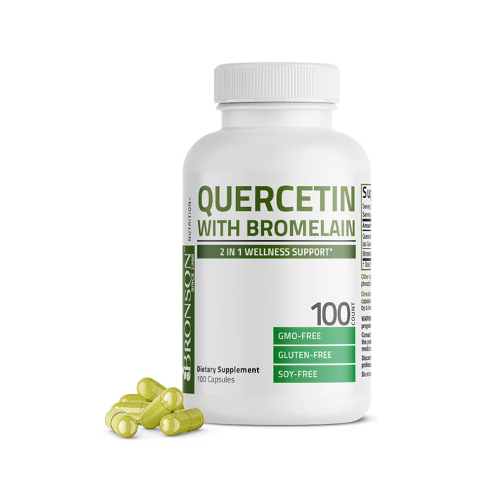 Bronson Quercetin & Bromelain 100 Tablets  Wicked NRG