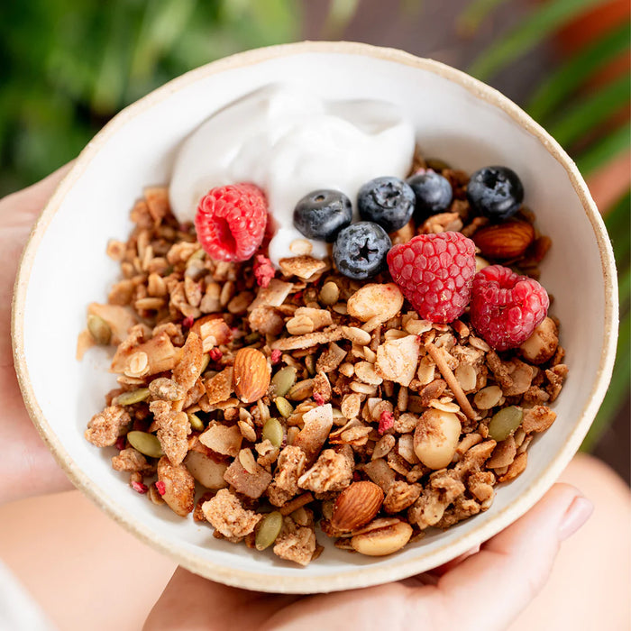 Brookfarm Low Sugar Granola Macadamia Raspberry 400g Ingredients Wicked NRG