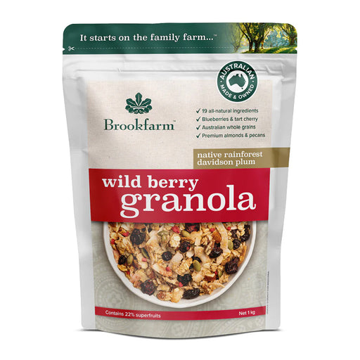 Brookfarm Wild Berry Granola 1kg Wicked NRG